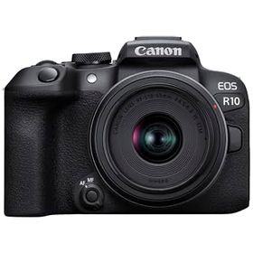 【中古】「ほぼ新品」Canon ミラーレス一眼カメラ EOS R10 レンズキット(RF-S18-45)ブラック/APS-C/EOSR10-1845ISSTMLK