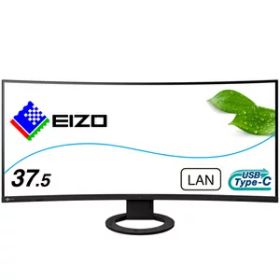 EIZO｜エイゾー 液晶ディスプレイ(37.5型/曲面型/IPS/UWQHD+ 3840×1600/60Hz/5ms/HDMI/DP/USB Type-C/VESA/PBP対応/5年保証)(ブラック) FlexScan EV3895-BK