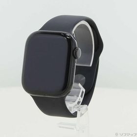 〔中古〕Apple(アップル) Apple Watch Series 10 GPS 42mm ジェットブラックアルミニウムケース ブラックスポーツバンド〔269-ud〕