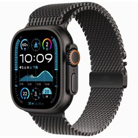 ★エントリーでポイント5倍★Apple Watch Ultra 2 GPS+Cellularモデル 49mm MX5U3J/A [ブラック・ブラックチタニウムミラネーゼループ M] アップルウォッチ