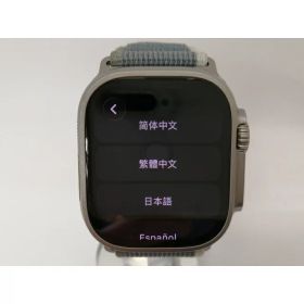 【中古】Apple Apple Watch Ultra2 49mm Cellular チタニウムケース/グリーン/グレイトレイルループ(M/L) MRF43J/A【神保町】保証期間1ヶ月【ランクA】