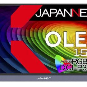 JAPANNEXT 15.6インチ 有機EL(OLED)パネル搭載 4K(3840x2160)解像度 モバイルモニター JN-MD-OLED156UHDR miniHDMI USB Type-C microUSB USB OTG対応 HDR