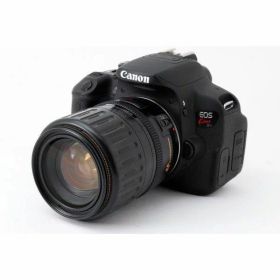 【中古】 キヤノン Canon EOS Kiss X7i 高倍率ズームレンズセット ブラック 美品 ストラップ付き 当店保証30日間 人気 ミラーレス 一眼レフ 交換レンズ カメラ