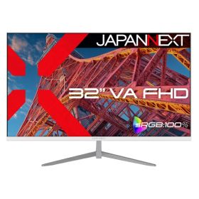 【エントリーで最大全額ポイント還元｜8/11まで】 JAPANNEXT｜ジャパンネクスト PCモニター ホワイト JN-V32FLFHD-W [32型 /フルHD(1920×1080) /ワイド /75Hz]