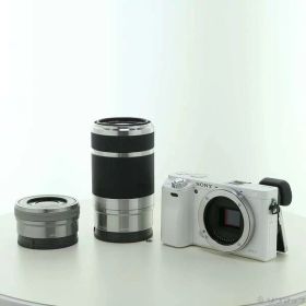 【中古】SONY(ソニー) α6000 ダブルズームレンズキット W ILCE-6000Y ホワイト 【258-ud】