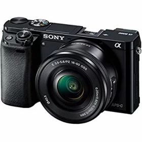 【中古】SONY ミラーレス一眼 α6000 パワーズームレンズキット E PZ 16-50mm F3.5-5.6 OSS ブラック ILCE-6000L B 9jupf8b