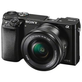 【中古】 ソニー ミラーレス一眼 α6000 パワーズームレンズキット E PZ 16-50mm F3.5-5.6 OSS ブラック ILCE-6000L B