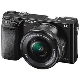 【中古】【39shop】SONY★ミラーレス一眼 α6000 パワーズームレンズキット E PZ 16-50mm F3.5-5.6 OSS ブラック ILCE-6000L B（非常に良い）