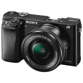 【中古】 ソニー ミラーレス一眼 α6000 パワーズームレンズキット E PZ 16-50mm F3.5-5.6 OSS ブラック ILCE-6000L B