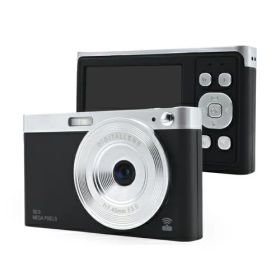 KEIYO ケイヨー AN-DC003BK マットブラック スマホと繋がる!WiFiレトロデジタルカメラ 800万画素