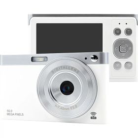 KEIYO コンパクトデジタルカメラ「AN-DC003」（ホワイト） AN-DC003-WH 慶洋エンジニアリング WiFiレトロデジタルカメラ