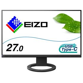 EIZO ビジネススタンダードモニター | FlexScan EV2720S-BK | 27.0型2560×1440・USB Type-C(70W給電)・スタンド可動・ブラック