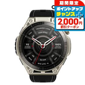 ＼2000円OFF+さらに9倍／ アマズフィット バランス ウルトラ Balance Ultra スマートウォッチ ブランド メンズ レディース ハイブリッドトレーニングウォッチ チタン Bluetooth 替えベルト Amazfit SP170087-C245 デジタル ブラック 黒