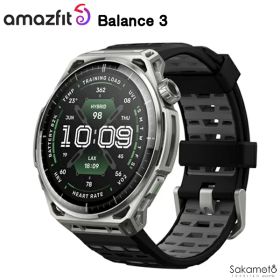 7月10日発売 正規品【Amazfit Balance 3】アマズフィット バランス3 3000nit高輝度 GPS内蔵 64Gストレージ 21日間バッテリー オフラインマップ 心拍 睡眠 健康管理 スポーツモード ナビゲーション 音声操作 AI HYROX ハイロックス SP170086-C01