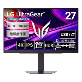 LG ゲーミングモニター LG UltraGear 27G810A-B /27インチ4K(3840×2160)/IPSパネル/アンチグレア/DisplayH