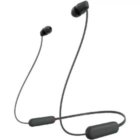 SONY ワイヤレスインイヤーヘッドフォン ブラック WI-C100 B [WIC100B]【RNH】