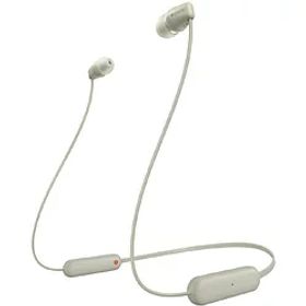 SONY(ソニー) ブルートゥースイヤホン カナル型 ベージュ WI-C100 CZ ［ネックバンド /Bluetooth対応］ WIC100CZ
