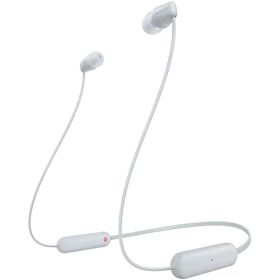 ソニー(SONY) ワイヤレスイヤホン WI-C100:Bluetooth対応/25時間スタミナ/IPX4防滴/DSEE搭載 ホワイト 送料無料