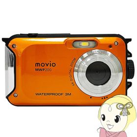 防水コンパクトデジタルカメラ movioナガオカ 500万画素 防水等級IPX8 デジカメ MWP200【/srm】