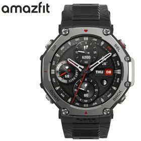 アマズフィット 腕時計 AMAZFIT スマートウォッチ ティーレックス3 T-REX3 メンズ ブラック シリコン ベルト SP170069-C218 シンプル カジュアル アウトドア ランニング スポーツ 防水 睡眠 健康管理 機能性 実用性 おしゃれ ブランド プレゼント 新社会人 卒業 入学 母の日