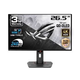 【エントリーで最大全額ポイント還元｜8/11まで】 ASUS｜エイスース USB-C接続 ゲーミングモニター ROG Strix OLED XG27UCDMG [26.5型 /有機EL 4K(3840×2160） /ワイド /240Hz]