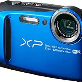 【中古】FUJIFILM デジタルカメラ XP120 ブルー 防水 FX-XP120BL