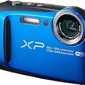 【中古】FUJIFILM デジタルカメラ XP120 ブルー 防水 FX-XP120BL