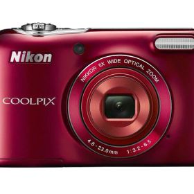 【中古】デジタルカメラ COOLPIX L32 レッド レッド 光学5倍ズーム 2005万画素 乾電池タイプ L32RD カメラ 一眼レフ ミラーレス レンズ 中古 人気 おすすめ 高画質