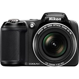 【中古】Nikon Coolpix L320 16.1MP デジタルカメラ 26倍光学ズーム付き - ブラック