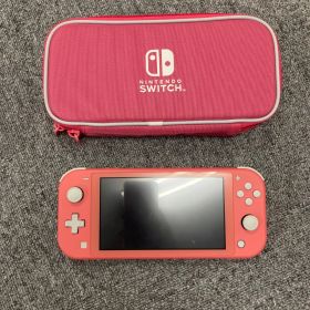 ＋【初期化通電動作確認済】Nintendo Switch Lite コーラル ピンク 本体 HDH-001 充電器なし ケース付【ゲームソフト・ゲーム機1】【15】