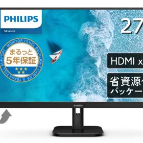Philips｜フィリップス 液晶ディスプレイ(27型/IPS/4K UHD 3840×2160/60Hz/4ms)(ブラック) 27E1N1800A/11