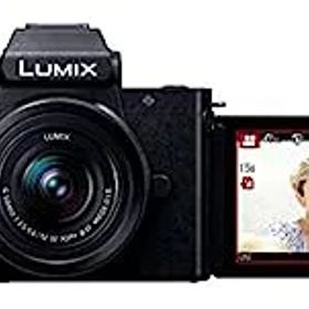【中古】パナソニック Vlog ミラーレス一眼カメラ ルミックス G100K 標準ズームレンズキット ブラック DC-G100K-K