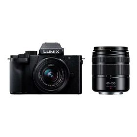 【納期約3週間】パナソニック DC-G100DW-K デジタル一眼カメラ 標準ズームレンズ＋望遠ズームレンズキット LUMIX G100D ブラック DCG100DWK