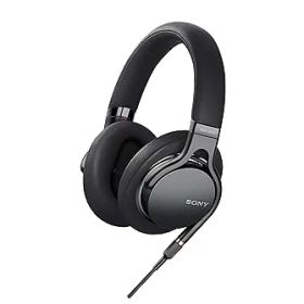 【中古】【39shop】ソニー★SONY ヘッドホン MDR-1AM2 B : ハイレゾ 密閉型 折りたたみ式 ケーブル着脱式/バランス接続 Φ4.4ケーブル リモコン/マイク 2018年 ブラ（良い）
