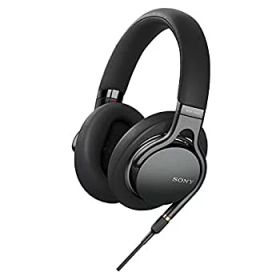【中古】(未使用・未開封品)ソニー ヘッドホン MDR-1AM2 B : ハイレゾ 密閉型 折りたたみ式 ケーブル着脱式/バランス接続 Φ4.4ケーブル同梱 リモコン/マイク付 2018年 360