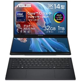 ASUS｜エイスース ノートパソコン(2画面) Zenbook DUO (2025) UX8406 インクウェルグレー UX8406CA-U9321W [14.0型 /Windows11 Home /intel Core Ultra 9 /メモリ：32GB /SSD：1TB /2025年2月モデル]
