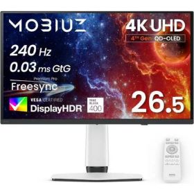 MOBIUZ EX271UZ 26.5インチ 4K QD-OLED ゲーミングモニター 240Hz 0.03ms