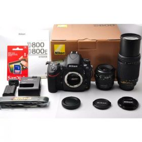 【中古】【1ヶ月保証】 Nikon ニコン D800 標準＆超望遠ダブルズームセット 美品