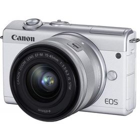 【中古】 キヤノン Canon EOS M200 標準ズームキット ホワイト EOSM200WH-1545ISSTMLK 当店保証30日間 人気 ミラーレス 一眼レフ 交換レンズ カメラ