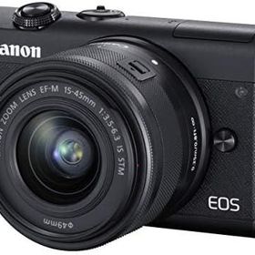 【中古】 Canon ミラーレス一眼カメラ EOS M200 標準ズームキット ブラック EOSM200BK-1545ISSTMLK 当店保証30日間 人気 ミラーレス 一眼レフ 交換レンズ カメラ
