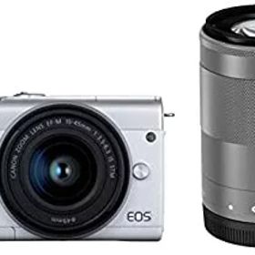 【中古】【非常に良い】Canon ミラーレス一眼カメラ EOS M200 ダブルズームキット ホワイト EOSM200WH-WZK