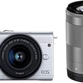 【中古】(非常に良い)Canon ミラーレス一眼カメラ EOS M200 ダブルズームキット ホワイト EOSM200WH-WZK