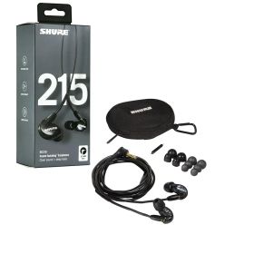 SHURE SE215 (ブラック) 高遮音性イヤホン シュア SE215-K-A