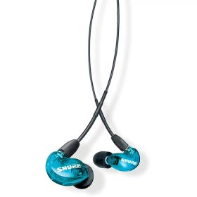 SHURE リモコン付き有線イヤフォン AONICシリーズ ブルー SE215DYBL+UNI-A [SE215DYBL+UNIA]【RNH】