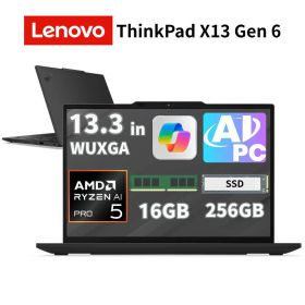 【 copilot + PC】 Lenovo 13.3型 ノートパソコン Thinkpad X13 gen6 AMD CPU Ryzen AI 5 Pro 340 メモリ 16GB SSD 256GB Windows11 pro WUXGA ディスプレイ Webカメラ 無線LAN 搭載 レノボ 新品 21RM000DJP 【法人限定・時間指定・代引不可】
