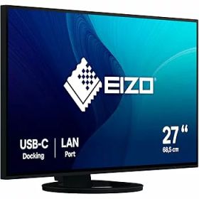 【中古】EIZO FlexScan EV2795-BK （27.0型/2560×1440/フレームレスモニター/アンチグレアIPS/疲れ目軽減/ブラック/The warranty is valid only in Japa