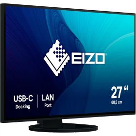 EIZO 新オフ ィス向けデイジーチェーン対応モニター | FlexScan EV2795-BK | 27.0型2560×1440・USB Type-C(70W給電)・スタンド可動・ブラック