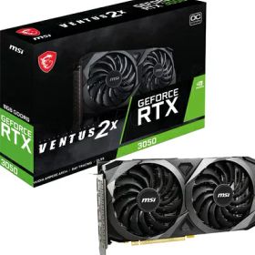 【中古】 MSI GeForce RTX 3050 VENTUS 2X 8G OC ゲーミンググラフィックスカード - 8GB GDDR6X 1807MHz PCI Express Gen 4 x 8 128ビット 3x DP v 1.4a HDMI 2.1 (4K対応)