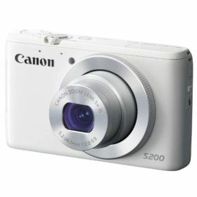 【中古】【1年保証】【美品】Canon PowerShot S200 ホワイト
