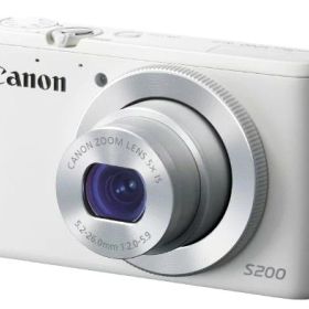 【中古】「非常に良い」Canon デジタルカメラ PowerShot S200(ホワイト) F値2.0 広角24mm 光学5倍ズーム PSS200(WH)
